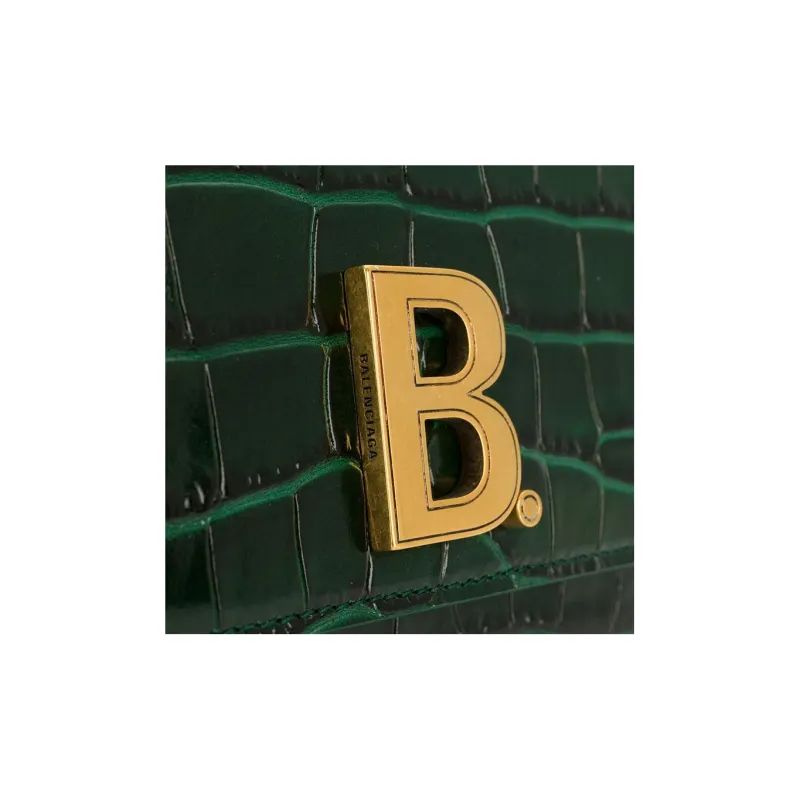 Balenciaga Leather Shoulder Bag Crossbody Bag Regular Women's Green-2