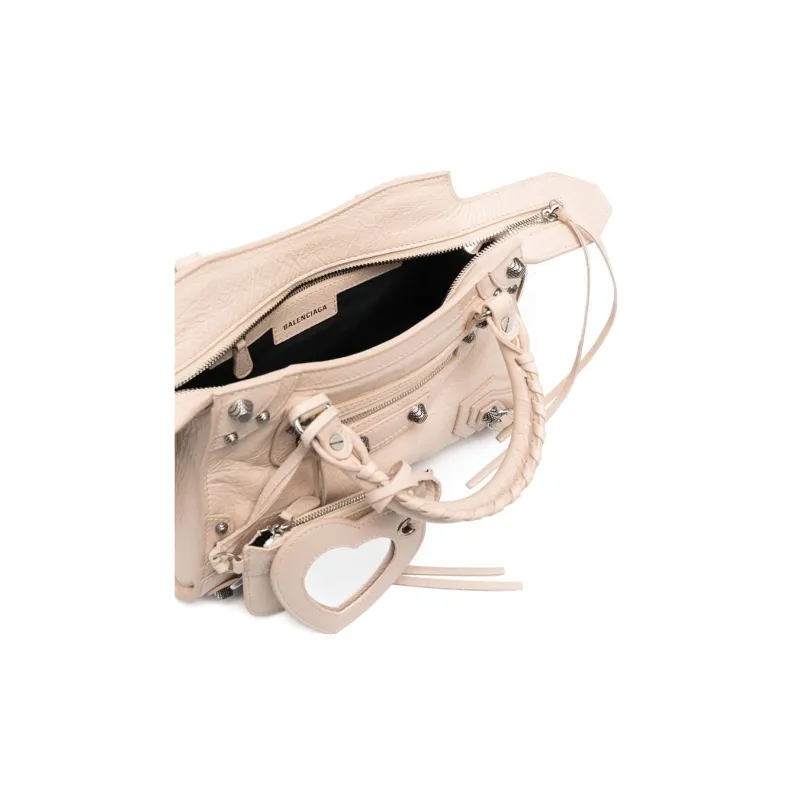 Balenciaga Neo Cagole Lambskin Handbag Shoulder Bag Crossbody Bag Extra Small Women's Beige-2