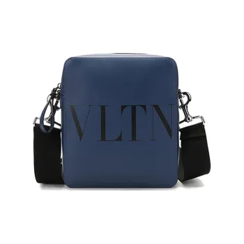 Valentino VLTN Leather Camera Bag, Shoulder Bag, Crossbody Bag Men's Black