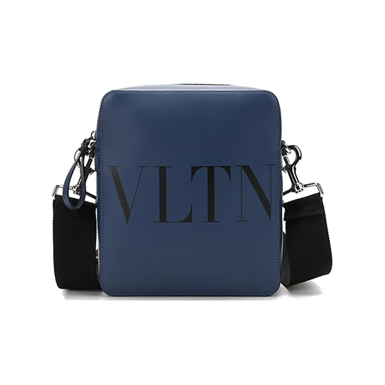 Valentino VLTN Leather Camera Bag, Shoulder Bag, Crossbody Bag Men's Black-0