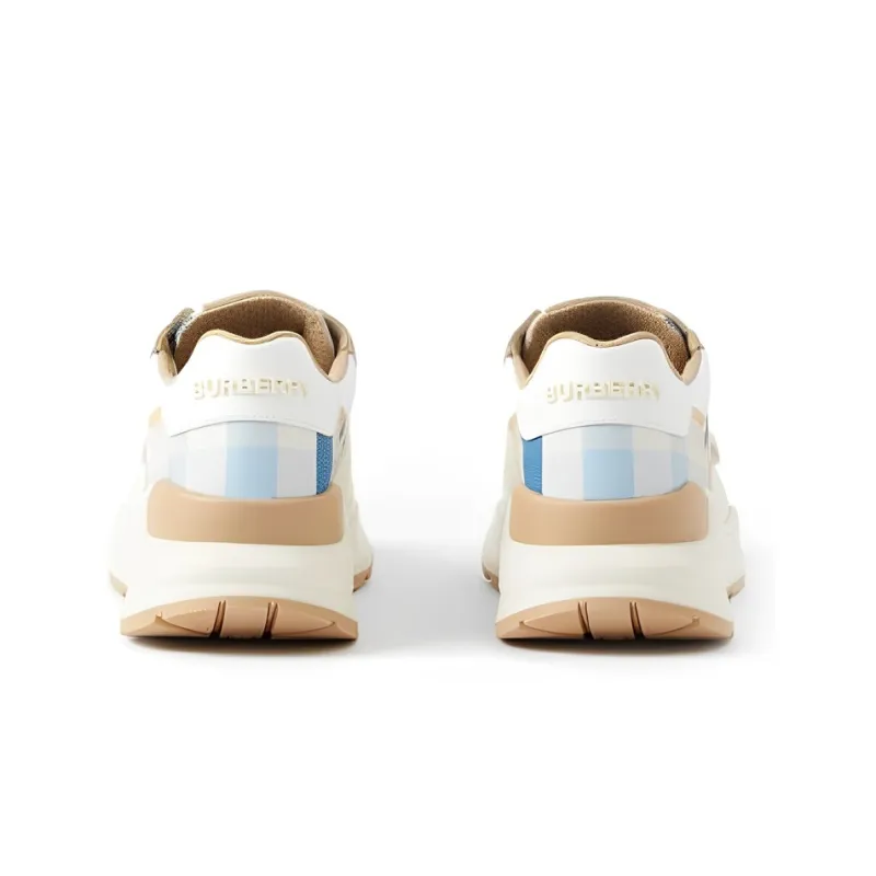 Burberry Low Top Sports Casual Shoes Women's White Blue-3