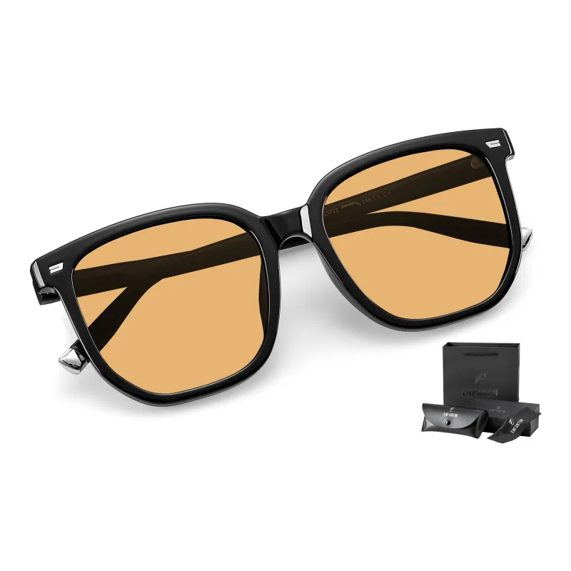 ENFANTIN TR/Memory Plastic Square Sunglasses Unisex-1