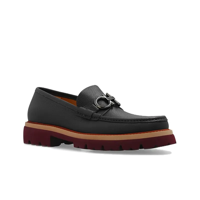 FERRAGAMO Bleecker Loafers Men's Marine Blue-1
