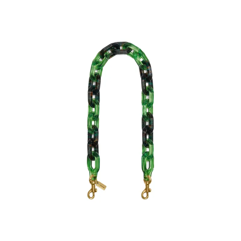 COACH Recycled Resin Short Chain Bag Accessory Bag Strap Women's Green Gradient-0