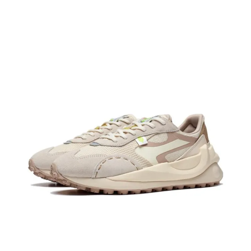 LiNing Radius Anti Slip Wear Resistant Low Top Sports Casual Shoes Women's Ecru Umber-2