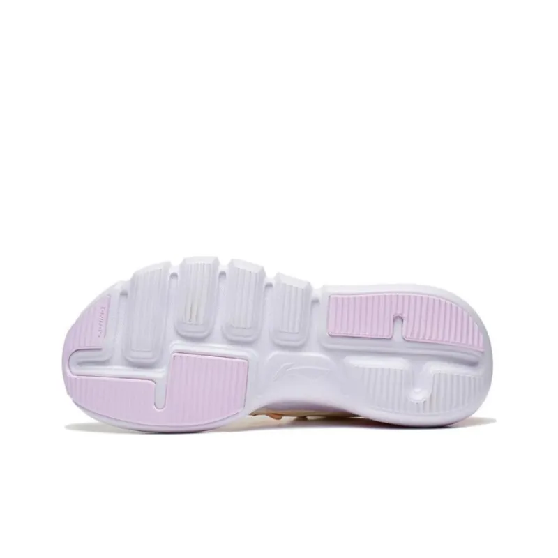 LiNing Wade Essence Anti Slip Wear Resistant Low Top Casual Shoes Women's White Purple Pink-4