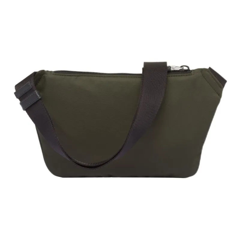 PRADA Recycled Nylon Saffiano Leather Fanny Pack Sling Bag Men's Moss Green-2