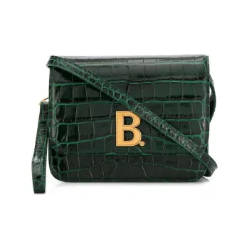 Balenciaga Leather Shoulder Bag Crossbody Bag Regular Women's Green