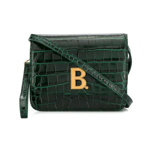 Balenciaga Leather Shoulder bag Laptop Crossbody bag Laptop Regular Women's Green