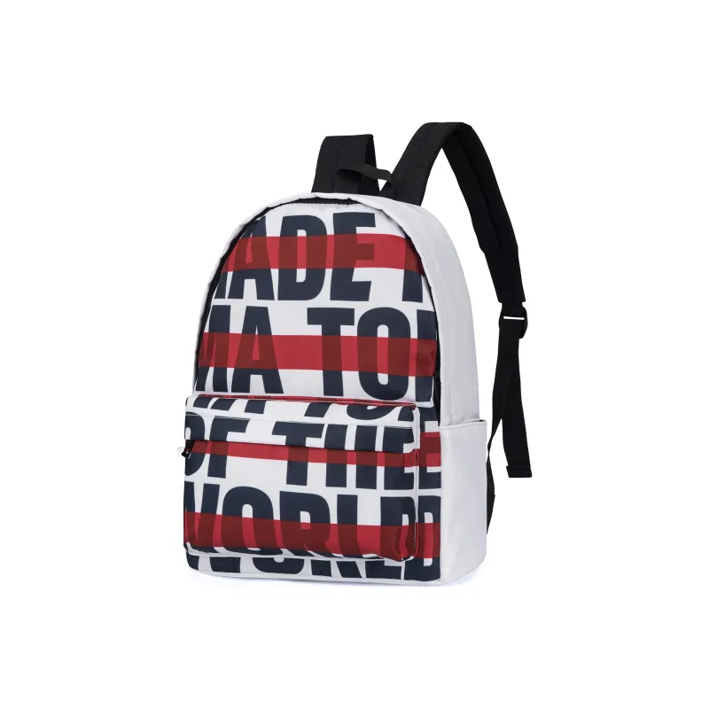 ONRF SOUNDBYTE Collaboration Polyester Water Repellent Backpack Medium Size Unisex White-4