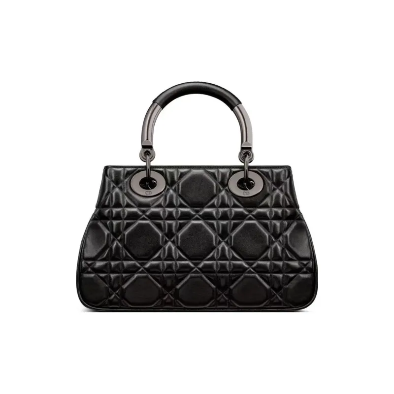 DIOR Lady Dior Calfskin Lady Dior Bag Shoulder Bag, Crossbody Bag, Handbag Medium Size Women's Black-3