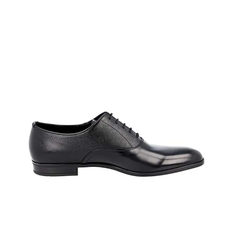PRADA Shoes Dress Shoes Men Low-Top Black-1