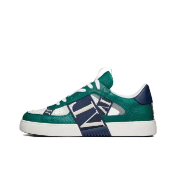 Valentino VL7N Low Top Stylish Skateboarding Shoes Men's Blue White Green