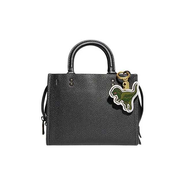 COACH Rexy Canvas With Leather Bag Pendant Bag Merch Women's Green-2