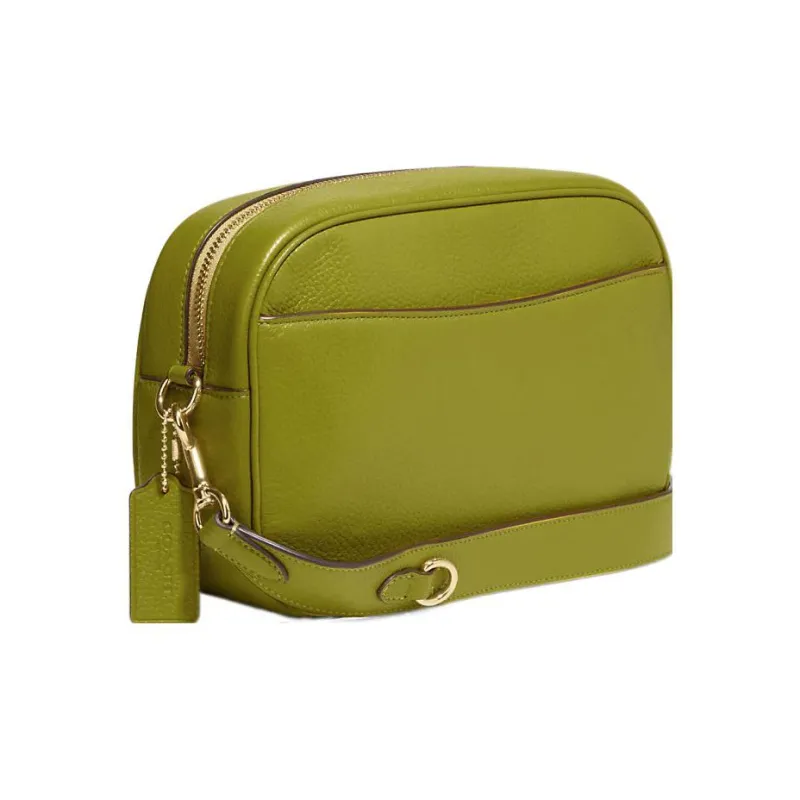 COACH Jamie Cow Leather Camera Bag Shoulder Bag Crossbody Bag Medium Size Women's Yellow Green-1
