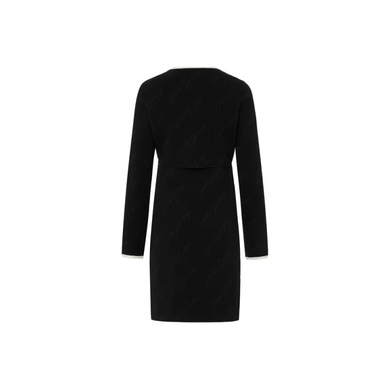 MOCO Long Sleeved Dress Women's Black-1