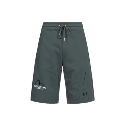 EVISU Casual Shorts Men Dark Gray