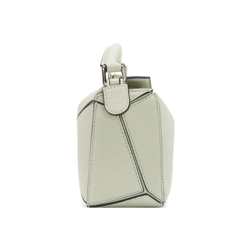 LOEWE Puzzle Soft Grain Cow Leather Shoulder Bag, Crossbody Bag, Handbag Mini Women's Light Celadon-2