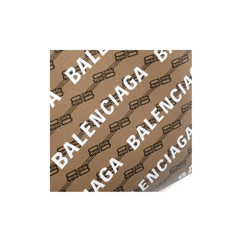 Balenciaga Canvas Tote Bag, Shopping Bag, Shoulder Bag, Handbag Medium Size Women's Brown-3