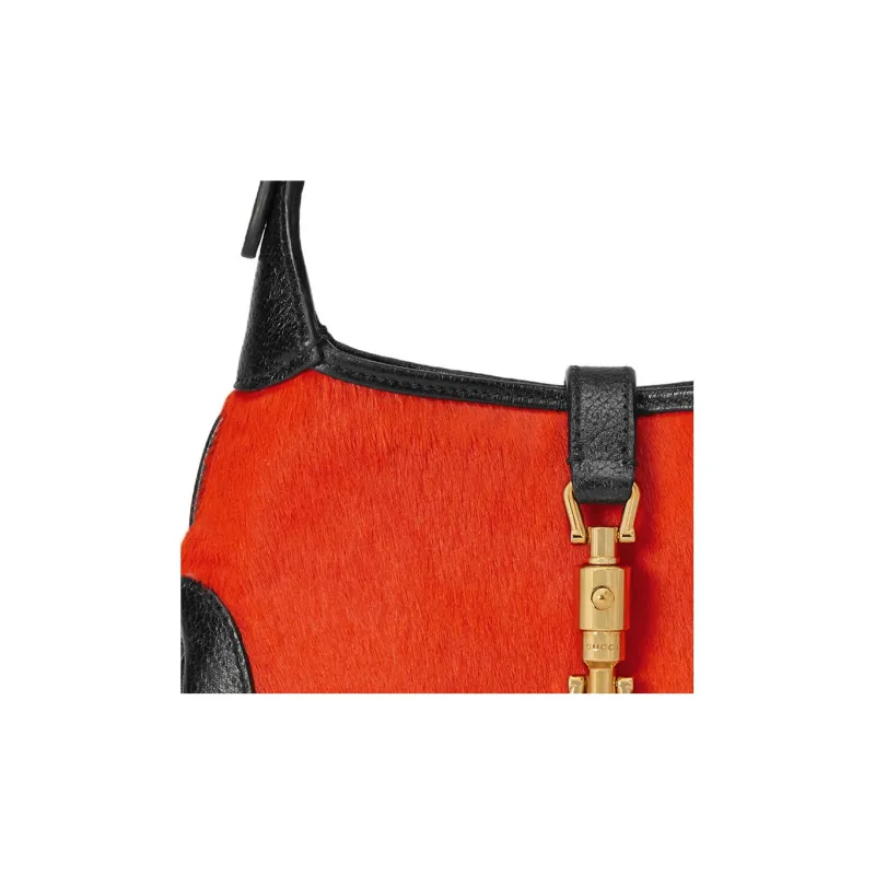 GUCCI Jackie 1961 Plush With Leather Crescent Shoulder Bag Shoulder Bag Women's-8
