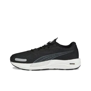 PUMA Velocity Nitro 2 Cushioning Anti-Slip And Wear-Resistant Low-Top Running Shoes Men's Black White
