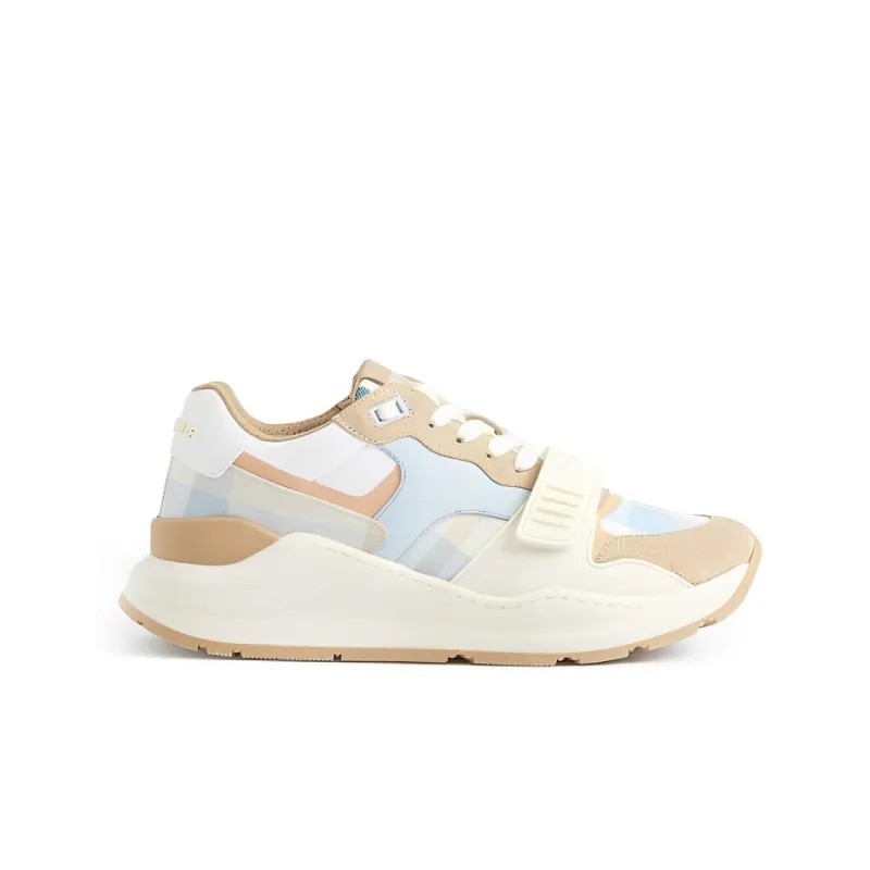 Burberry Low Top Sports Casual Shoes Women's White Blue-1