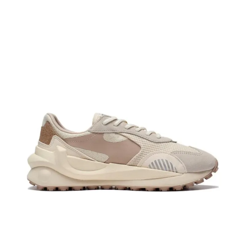 LiNing Radius Anti Slip Wear Resistant Low Top Sports Casual Shoes Women's Ecru Umber-1