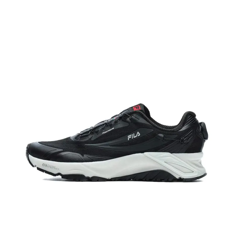 FILA BOA LYNX 1+ Anti Slip Wear Resistant Low Top Casual Running Shoes Men's Black-0