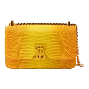 Burberry Calfskin Shoulder Bag Crossbody Bag Mini Women's Cool Lemon/Golden Bowl Multicolor