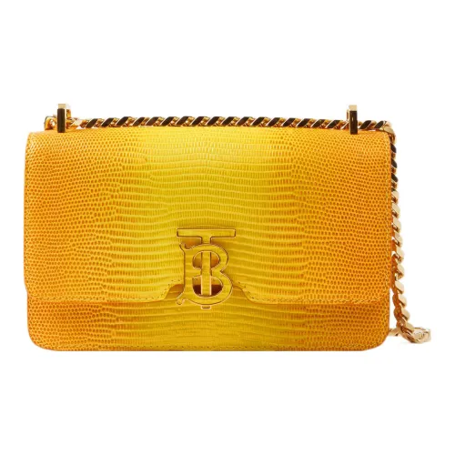 Burberry Calfskin Shoulder Bag Crossbody Bag Mini Women's Cool Lemon/Golden Bowl Multicolor