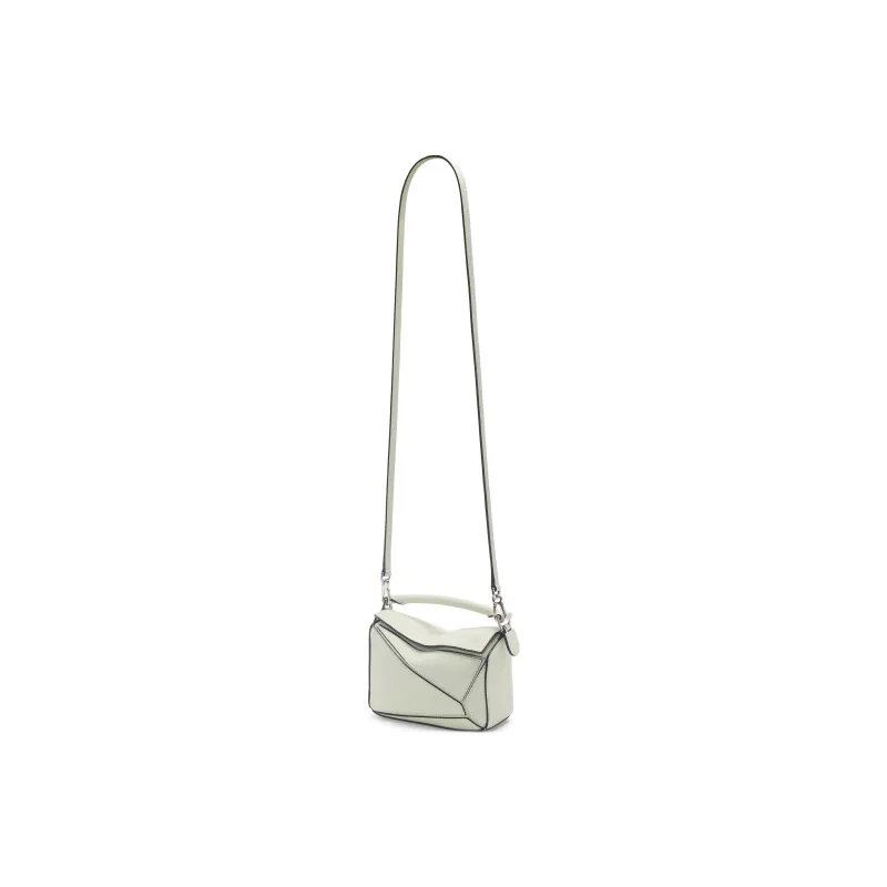 LOEWE Puzzle Soft Grain Cow Leather Shoulder Bag, Crossbody Bag, Handbag Mini Women's Light Celadon-4