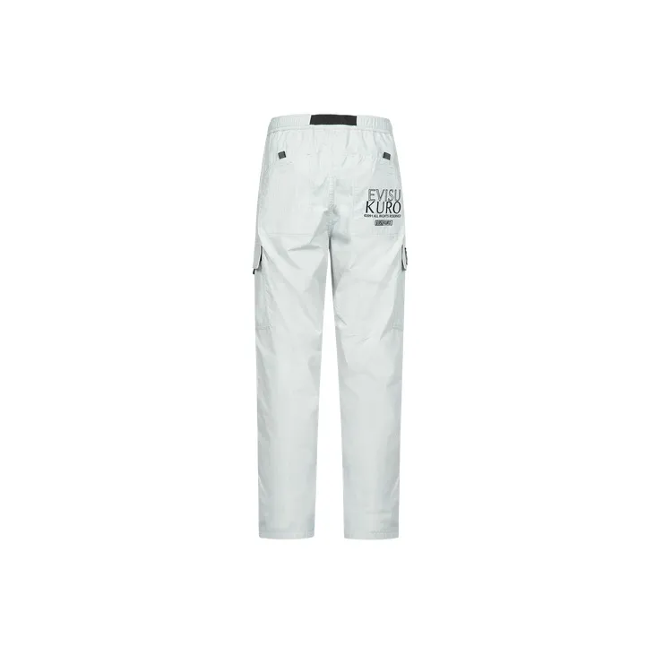 EVISU Casual Pants Men's Light Gray-1