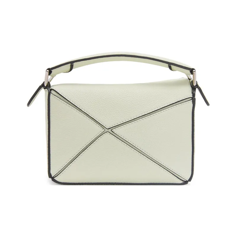 LOEWE Puzzle Soft Grain Cow Leather Shoulder Bag, Crossbody Bag, Handbag Mini Women's Light Celadon-3