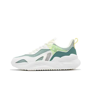 361° Anti Slip Wear Resistant Low Top Sports Casual Shoes Men's White Green