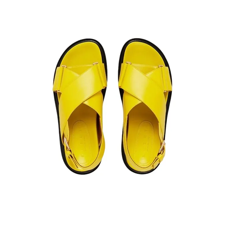 MARNI One Strap Sandals Women's Yellow-3