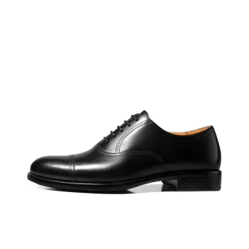 THOM WILLS British Business Calfskin Oxford Shoes Dress Shoes Men's Black