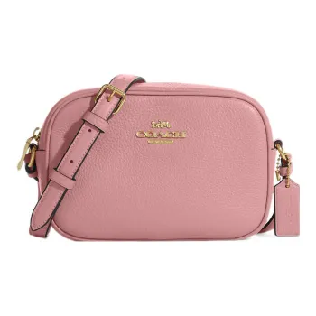 COACH Jamie Pebbled Leather Camera Bag Shoulder Bag Crossbody Bag Mini Women's Pink