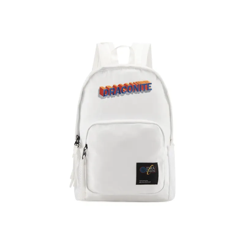 DRACONITE Nylon Polyester Backpack Laptop Bag Regular Unisex White-0