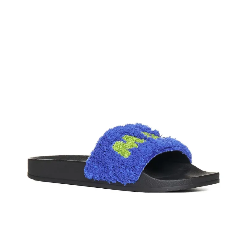 MARNI Logo Flat Slides-2