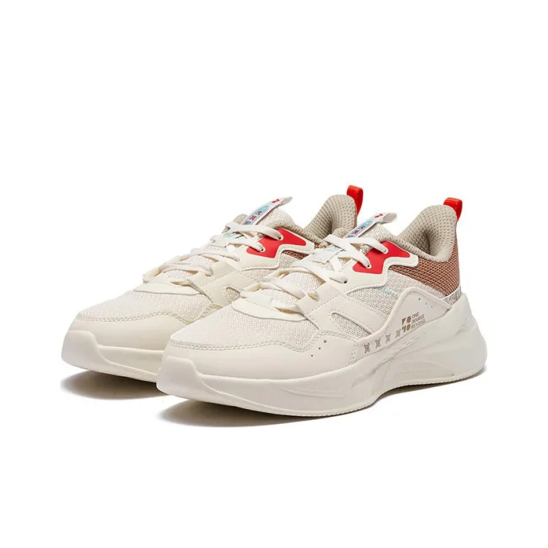 361° Cushioning, Slip Resistant, And Abrasion Resistant Low Top Sports Casual Shoes Women's Beige Copper-2