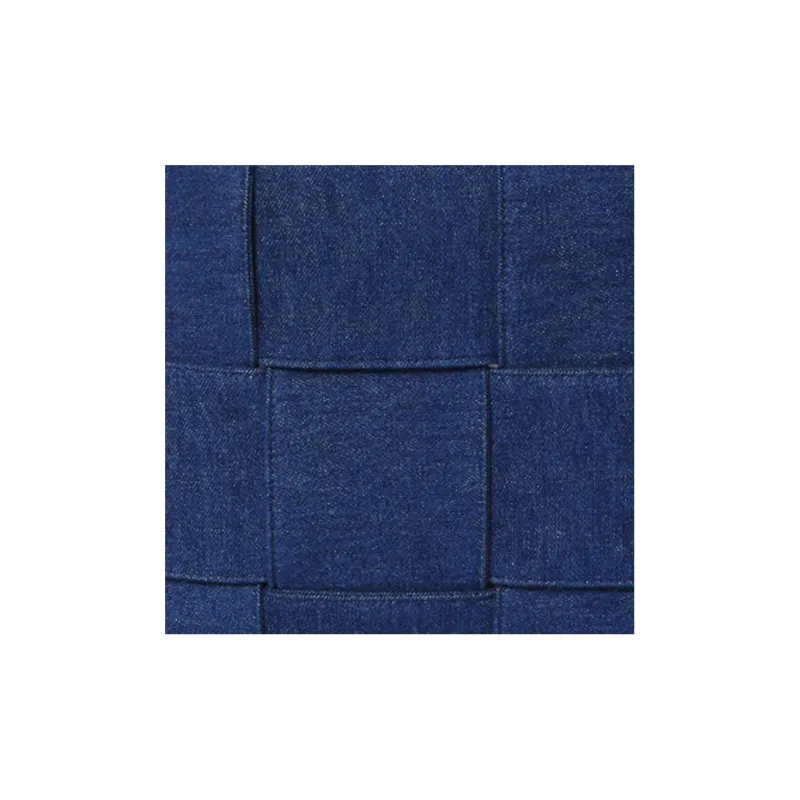 Bottega Veneta Cotton Denim Tote Bag, Shopping Bag, Handbag Women's Blue-5