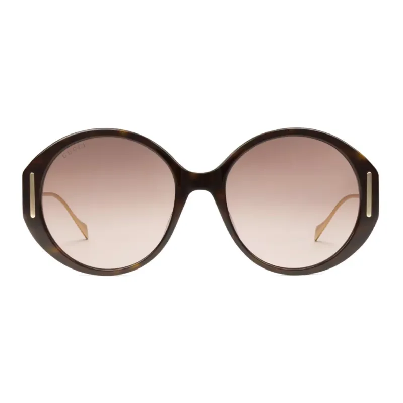 GUCCI Logo Round-frame Sunglasses-0