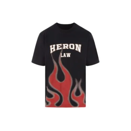 HERON PRESTON Flame-print Organic Cotton T-shirt