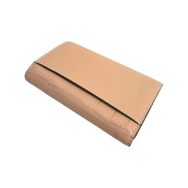COACH Envelope Leather Wallet Women's Nude-3