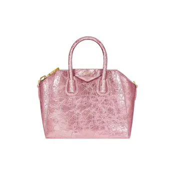 GIVENCHY Antigona Lambskin Shoulder Bag Crossbody Bag Handbag Mini Women's Pink