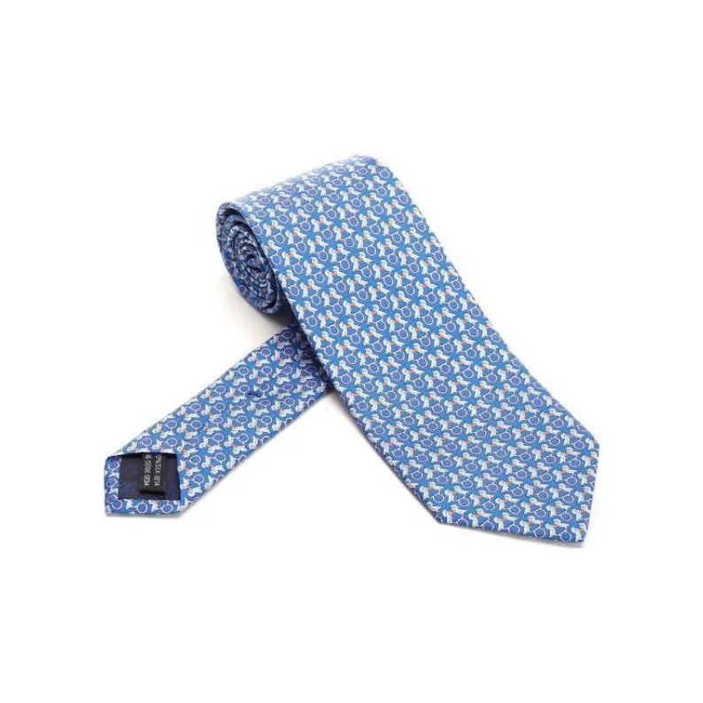 Ferragamo Elephant Jacquard Tie-0