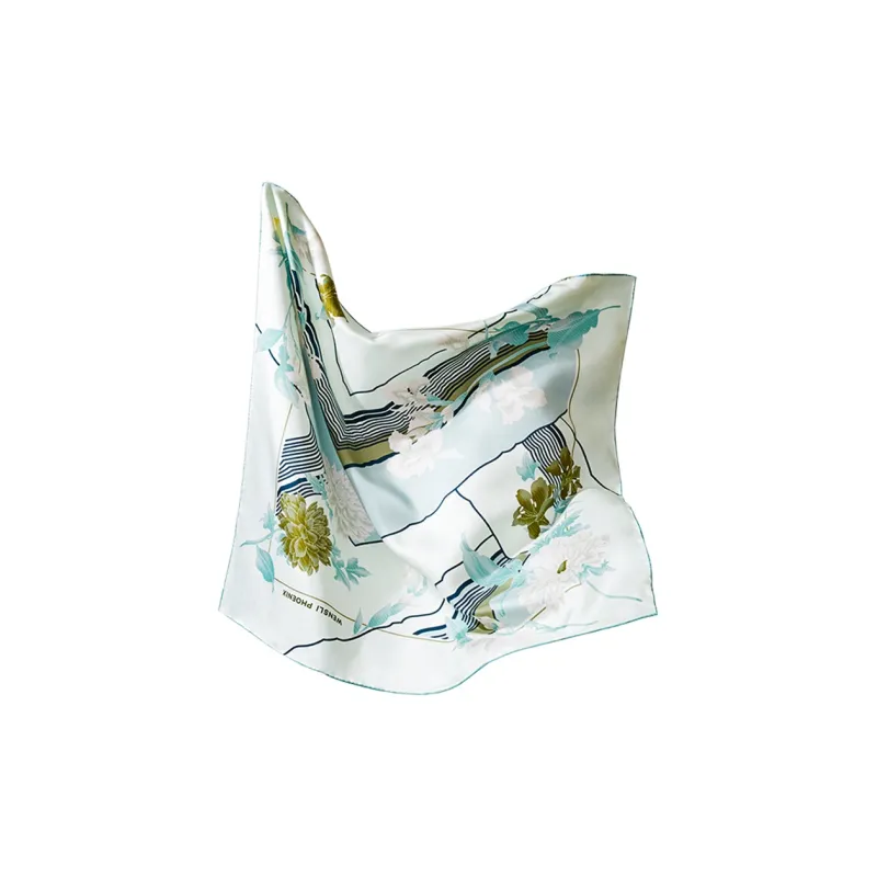 WENSLI 100% Mulberry Silk Scarves Women's-7