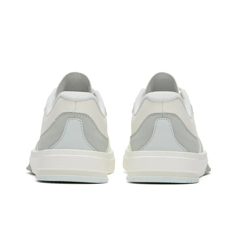Anta Life Collection Anti Slip Wear Resistant Low Top Skateboard Shoes Women's White Gray-2