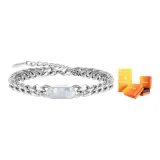 Cloud Pattern Mother of Pearl Cuban Bracelet