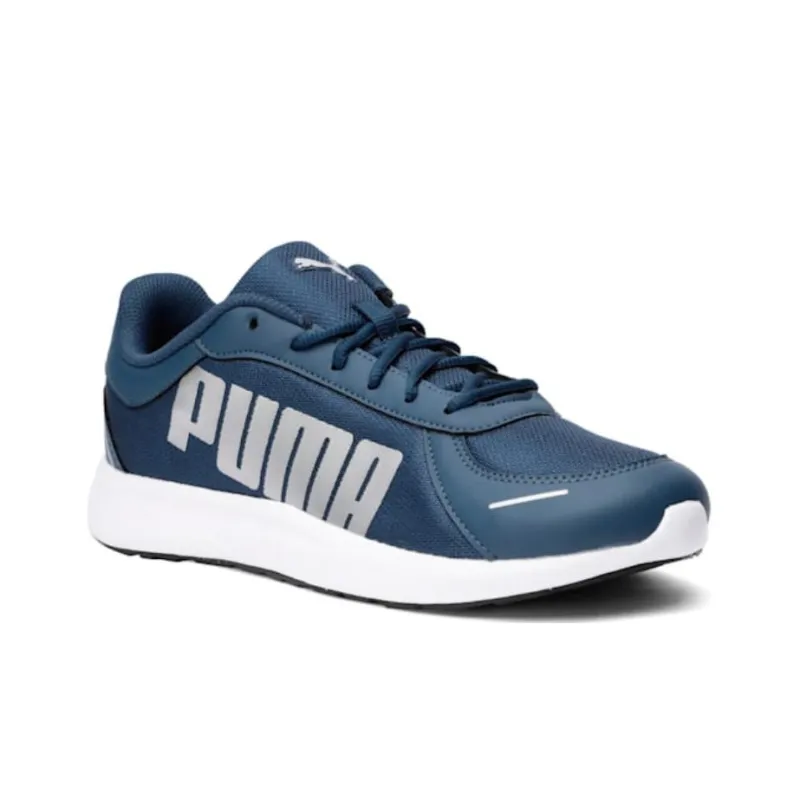 PUMA Jaunt Cushioning Anti-Slip And Wear-Resistant Low-Top Running Shoes Men's Blue White-2